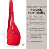 imageBaggallini Mini Sling  12x7 Sling Crossbody Bag Backpack with Adjustable Shoulder StrapScarlet Red