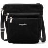 imageBaggallini Pocket Crossbody Bags for Women 8x8 Small Lightweight Durable Waterresistant Travel Purse WRfidBlack Velvet