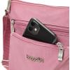 imageBaggallini Pocket Crossbody Bags for Women 8x8 Small Lightweight Durable Waterresistant Travel Purse WRfidDusty Mauve