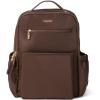imageBaggallini Tribeca Expandable Laptop Backpack  15quotx11quot Lightweight Work Travel Bag wLuggage Sleeve ampamp RFIDGanache Twill