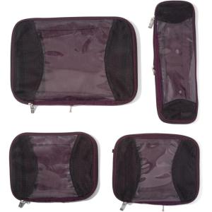 imageBaggallini Compression Cube 4piece set  Lightweight Compression Packing Cubes for TravelMulberry