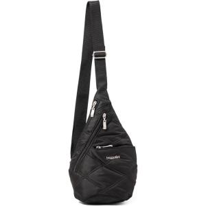 imageBaggallini Mini Sling  12x7 Sling Crossbody Bag Backpack with Adjustable Shoulder StrapBlack Quilt