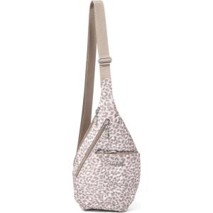 imageBaggallini Mini Sling  12x7 Sling Crossbody Bag Backpack with Adjustable Shoulder StrapMocha Cheetah Print