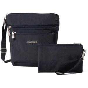 imageBaggallini Pocket Crossbody Bags for Women 8x8 Small Lightweight Durable Waterresistant Travel Purse WRfidFrench Navy