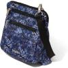 imageBaggallini Securtex AntiTheft Crossbody 825quotx825quot Travel Purse with RFID Locking Zippers ampamp CutResistant StrapIndigo Petal