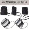 imageBaggallini The New Classic Collection Take Two RFID Bryant CrossbodyBlack Quilt With Chain