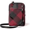 imageBaggallini The New Classic Collection Take Two RFID Bryant CrossbodyRed Buffalo Plaid
