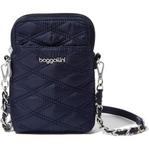 imageBaggallini The New Classic Collection Take Two RFID Bryant CrossbodyFrench Navy Quilt With Chain