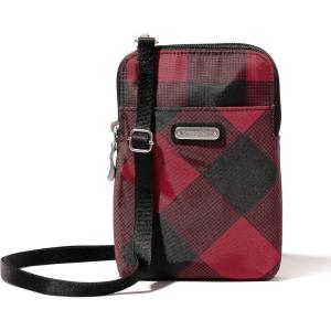 imageBaggallini The New Classic Collection Take Two RFID Bryant CrossbodyRed Buffalo Plaid
