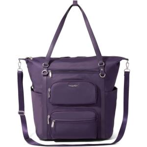 imageNolita Convertible Backpack  11x14 Travel Backpack Shoulder Tote Crossbody Bag wRFID Tech Luggage Sleeve ampamp Laptop PocketDeep Grape Twill