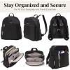 imageSecurtex AntiTheft Getaway Backpack  94quotx13quotx5quot Travel Safe Bag wLocking Zippers SlashResistant RFIDBlack