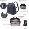 imageSecurtex AntiTheft Getaway Backpack  94quotx13quotx5quot Travel Safe Bag wLocking Zippers SlashResistant RFIDFrench Navy