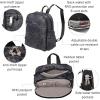 imageSecurtex AntiTheft Getaway Backpack  94quotx13quotx5quot Travel Safe Bag wLocking Zippers SlashResistant RFIDMidnight Blossom Print