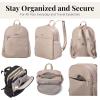 imageSecurtex AntiTheft Getaway Backpack  94quotx13quotx5quot Travel Safe Bag wLocking Zippers SlashResistant RFIDMoonrock