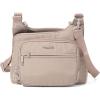 imageBaggallini Securtex AntiTheft Crossover Crossbody Bag for Travel 11W x 85H RFID Builtin Wallet Locking ZippersMoonrock