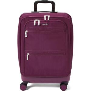 imageBaggallini Set Wave 22 4 Wheel Hybrid CarryOn Luggage  Lightweight Carry On Suitcase with WheelsMulberry