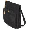 image:imageBaggallini Out and About Crossbody Bag for Women  10x107 Lightweight Travel Handbag wRFID Card SlotsBlack W Gold Hardware