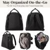 image:imageBaggallini Swift Backpack  Lightweight 45x153x63 Travel Backpack with RFID Pocket Luggage Sleeve and Padded StrapsBlite Black