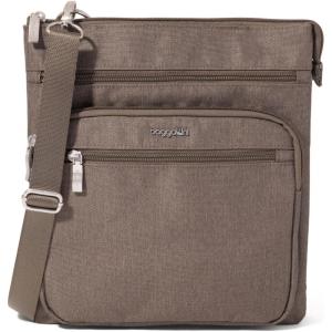 image:imageBaggallini Out and About Crossbody Bag for Women  10x107 Lightweight Travel Handbag wRFID Card SlotsDark Umber Heritage