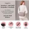 image:imageSecurtex AntiTheft Keepsake Crossbody  98x7x19 Travel Safe Bag wLocking Zippers SlashResistant RFIDBlack
