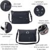 image:imageSecurtex AntiTheft Keepsake Crossbody  98x7x19 Travel Safe Bag wLocking Zippers SlashResistant RFIDBlack