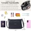 image:imageSecurtex AntiTheft Keepsake Crossbody  98x7x19 Travel Safe Bag wLocking Zippers SlashResistant RFIDBlack