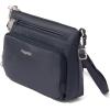 image:imageSecurtex AntiTheft Keepsake Crossbody  98x7x19 Travel Safe Bag wLocking Zippers SlashResistant RFIDFrench Navy