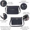 image:imageSecurtex AntiTheft Keepsake Crossbody  98x7x19 Travel Safe Bag wLocking Zippers SlashResistant RFIDFrench Navy