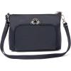 image:imageSecurtex AntiTheft Keepsake Crossbody  98x7x19 Travel Safe Bag wLocking Zippers SlashResistant RFIDFrench Navy