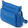 image:imageSecurtex AntiTheft Keepsake Crossbody  98x7x19 Travel Safe Bag wLocking Zippers SlashResistant RFIDLapis