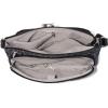 image:imageSecurtex AntiTheft Keepsake Crossbody  98x7x19 Travel Safe Bag wLocking Zippers SlashResistant RFIDMidnight Blossom Print