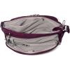 image:imageSecurtex AntiTheft Keepsake Crossbody  98x7x19 Travel Safe Bag wLocking Zippers SlashResistant RFIDMulberry