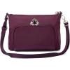image:imageSecurtex AntiTheft Keepsake Crossbody  98x7x19 Travel Safe Bag wLocking Zippers SlashResistant RFIDMulberry