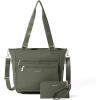 image:imageBaggallini Modern Everyday Shopper Tote  153 x116 Tote Bag for Women  Lightweight Work Travel Carry On BagThyme