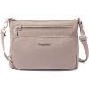 image:imageSecurtex AntiTheft Keepsake Crossbody  98x7x19 Travel Safe Bag wLocking Zippers SlashResistant RFIDMoonrock