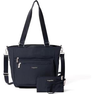 image:imageBaggallini Modern Everyday Shopper Tote  153 x116 Tote Bag for Women  Lightweight Work Travel Carry On BagFrench Navy