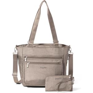 image:imageBaggallini Modern Everyday Shopper Tote  153 x116 Tote Bag for Women  Lightweight Work Travel Carry On BagSterling Shimmer