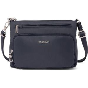 image:imageSecurtex AntiTheft Keepsake Crossbody  98x7x19 Travel Safe Bag wLocking Zippers SlashResistant RFIDFrench Navy