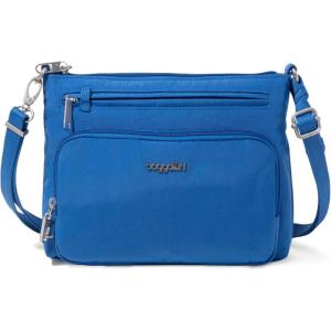 image:imageSecurtex AntiTheft Keepsake Crossbody  98x7x19 Travel Safe Bag wLocking Zippers SlashResistant RFIDLapis