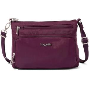 image:imageSecurtex AntiTheft Keepsake Crossbody  98x7x19 Travel Safe Bag wLocking Zippers SlashResistant RFIDMulberry