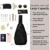image:imageBaggallini Womens Central Park Sling 12x7 Crossbody Bag WConvertible Adjustable Shoulder StrapBlack
