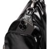 image:imageBaggallini Womens Central Park Sling 12x7 Crossbody Bag WConvertible Adjustable Shoulder StrapBlack Gloss Ripstop