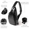 image:imageBaggallini Womens Central Park Sling 12x7 Crossbody Bag WConvertible Adjustable Shoulder StrapBlack Gloss Ripstop