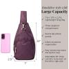 image:imageBaggallini Womens Central Park Sling 12x7 Crossbody Bag WConvertible Adjustable Shoulder StrapPlum Heritage
