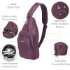 image:imageBaggallini Womens Central Park Sling 12x7 Crossbody Bag WConvertible Adjustable Shoulder StrapPlum Heritage