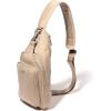 image:imageBaggallini Womens Central Park Sling 12x7 Crossbody Bag WConvertible Adjustable Shoulder StrapTaupe Twill