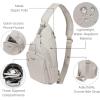 image:imageBaggallini Womens Central Park Sling 12x7 Crossbody Bag WConvertible Adjustable Shoulder StrapVanilla Heritage