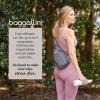 image:imageBaggallini Womens Central Park Sling 12x7 Crossbody Bag WConvertible Adjustable Shoulder StrapWinter White Faux Shearling