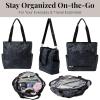 image:imageBaggallini womens Carryall Daily ToteMidnight Blossom Print