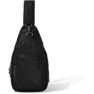 image:imageBaggallini Womens Central Park Sling 12x7 Crossbody Bag WConvertible Adjustable Shoulder StrapBlack